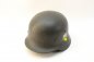 Preview: Wehrmacht steel helmet M40 Rauhtarn NS66 with insignia and marked