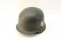 Preview: Wehrmacht Stahlhelm M40 Rauhtarn NS66 mit Abzeichen und markiert