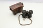 Preview: WW1 World War I - Binoculars 08 - "Emil Busch A.G. Rathenow" 1915 with a round leather strap in a belt pocket
