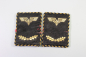 Preview: Reichsbahn collar tabs with gold embroidery