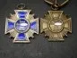 Preview: NSDAP service award in silver with manufacturer 30 in the blue award box + small ribbon clasp for silver and bronze