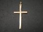 Preview: Real gold chain pendant - cross - 560 / 1000 gold 63 x 34 mm - 2.67 grams