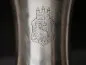 Preview: Candlestick 830 silver with coat of arms and inscription - "To your esteemed company chief in memory of Untffz. Korps 6/44 6.Komp. J.R.44"