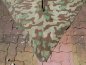 Preview: Used tarpaulin splinter camouflage triangular tarpaulin with manufacturer - 2x stamped