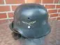 Preview: Luftwaffe steel helmet M35 with two emblems - stamped "Fl.Ausb.Rgt.23" erected in Magdeburg in 1939