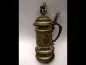 Preview: Historicism jug with lions - silver-plated and gold-plated - 30 cm