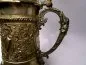 Preview: Historicism jug with lions - silver-plated and gold-plated - 30 cm