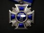 Preview: NSDAP Service Award 2nd Class in Silver on Ribbon in Blue Award Box