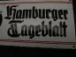 Preview: Enamel sign - Hamburger Tageblatt