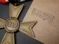 Preview: KVK War Merit Cross 2nd Class without Swords with maker's mark 19 + bag E. Ferdinand Wiedmann, Frankfurt a. Main