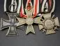 Preview: 3er Ordensspange EK2 1. Wk + KVK 2. Klasse 57er Version + Kriegsteilnehmerkreuz 1914/18 + Miniaturen