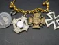 Preview: Miniature chain / dress chain with 4 awards - Iron Cross 2nd Class + Front Fighter + 25 Years of Service + Hungary Medal