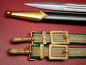 Preview: Original GDR NVA General's Dagger of the Border Troops (GT), with Brocade Hanger, in Case