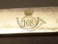 Preview: Letter opener Rifle (Fusilier) Regiment "Prince Georg" (Royal Saxon) No. 108