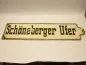 Preview: Altes Straßenschild " Schöneberger Ufer " Berlin Tiergarten - Kreuzberg