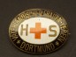 Mobile Preview: Badge brooch DRK - "Patriotic Women - Association Dortmund" with manufacturer and number