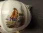 Preview: Meissen um 1745 / 1750 - Kännchen mit Konsolenausguß und hochgezogener rocailleverzierter Griff mit Brandensteinrelief