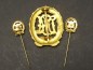 Preview: Sports badge in gold + 2x miniature 57s, with manufacturer Wernstein Jena