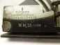 Preview: Wehrmacht artillery protractor W.M.35 in a box with manufacturer bvu