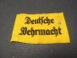 Mobile Preview: Armbinde - "Deutsche Wehrmacht" mit Stempel