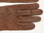 Preview: LW Luftwaffe - pair of leather gloves with chamber stamp Fl.Gr.Bbl.