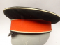 Mobile Preview: Black visor cap Prussia - 1st Leib-Hussar Regiment Danzig with manufacturer