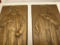 Mobile Preview: Three large plaques in a case - Marx + Engels + Lenin