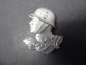 Preview: Badge - WHW Day of the German Wehrmacht - soldier with steel helmet