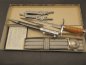 Preview: GDR NVA dagger with hanger in box with matching numbers 30223 + guarantee certificate from 1972 + parade armband