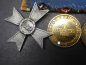 Preview: 4er Ordensspange KTK 1914/18 + KVK Medaille + Sudetenland Medaille + KVK 2. Klasse mit Auflage Prager Burg