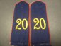 Preview: Pair of shoulder boards Prussia - Reserve Jaeger Battalion No. 20 - Field gray on the back