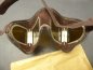 Preview: Fliegerbrille / Motorradbrille mit Wickelpapier aus Hortfund