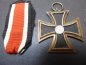 Preview: EK2 Iron Cross 2nd Class 1939 from the manufacturer 44 Jakob Bengel Oberstein on the ribbon