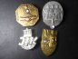 Preview: 4x badges - May 1st 1935 + German is the Saar 1934 + NS Volkswohlfahrt + IFK Berlin 1935