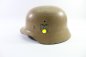 Preview: Ww2 Wehrmacht DAK  Afrika Stahlhelm M40 mit 1 Emblem Afrikakorps - Tarnlackierung