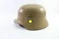 Preview: Ww2 Wehrmacht DAK Afrika Stahlhelm M40 with 1 Afrikakorps emblem - camouflage paint
