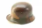 Preview: ww1 Deutsches Reich 1. Weltkrieg Stahlhelm M 16 mit Mimikry camo Tarnanstrich, TJ 68 im Super Zustand