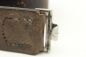 Preview: Ww2 Wehrmacht leather belt 1938 with a rare ALU clasp, 1st Flak3 38 + manufacturer