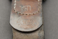 Preview: WW2 Luftwaffe belt lock 1. Form aluminum. Embossed with leather strap at Brieg Air Base