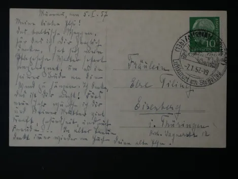 Autograph - Else Hueck-Dehio, Deutsch/Baltische Schriftstellerin (1897–1976)