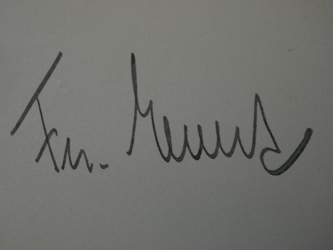 Autograph – Friedrich Ebert (1871–1925) – Card with handwritten signature