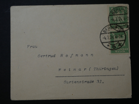 Autograph – Friedrich Ebert (1871–1925) – Card with handwritten signature