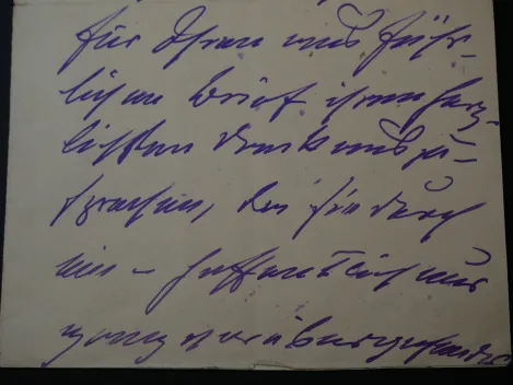 Autograph - Eduard Georg Graf von Bethusy-Huc (1829-1893), eigenhändig geschriebener Brief