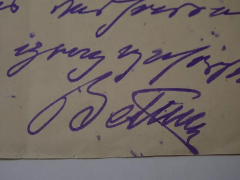 Autograph - Eduard Georg Graf von Bethusy-Huc (1829-1893), eigenhändig geschriebener Brief