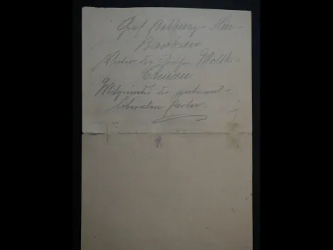 Autograph - Eduard Georg Graf von Bethusy-Huc (1829-1893), eigenhändig geschriebener Brief