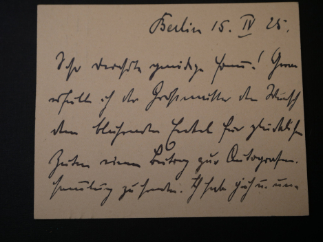 Autograph - Otto Geßler (1875-1955), Brief mit Umschlag von 1925 als Reichswehrminister an Oberleutnant Hoffmann