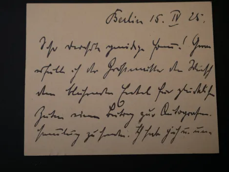 Autograph - Otto Geßler (1875-1955), Brief mit Umschlag von 1925 als Reichswehrminister an Oberleutnant Hoffmann
