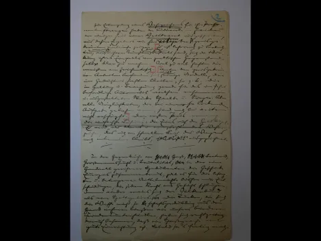 Autograph - Paul Oskar Höcker (1865 - 1944), Schriftsteller - eigenhändiges, dreieinhalbseitiges Manuskript
