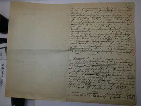 Autograph - Paul Oskar Höcker (1865 - 1944), Schriftsteller - eigenhändiges, dreieinhalbseitiges Manuskript
