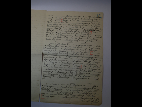 Autograph – Paul Oskar Höcker (1865–1944), writer – handwritten manuscript, three and a half pages long